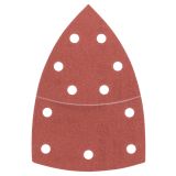 DELTA/VEČNAM BRUSNI LIST BOSCH 10-DELNI SET C430 RDEČ 102X62/93MM G180 11LUKENJ