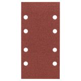 SAMOPRITDILNI BRUSNI LIST BOSCH 10-DELNI SET C430 RDEČ 93X185 MM K120 8 LUKENJ