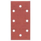 SAMOPRITDILNI BRUSNI LIST BOSCH 10-DELNI SET C430 RDEČ 93X185 MM K180 8 LUKENJ