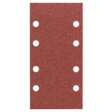 SAMOPRITDILNI BRUSNI LIST BOSCH 10-DELNI SET C430 RDEČ 93X185 MM K80 8 LUKENJ