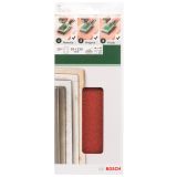 SAMOPRITDILNI BRUSNI LIST BOSCH 10-DELNI SET C430 RDEČ 93X230 MM K60/120/180