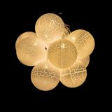 LUČKE MQ 10 LED KROGLE TOPLO BELE FI 8 CM BATERIJSKE