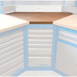 DESKA KOTNA ZA MODULARNE DELOVNE PULTE UNIOR ART. 990TW1 (628149)