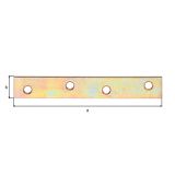 VEZNI ELEMENT ALBERTS 100X15 MM PLOŠČATI