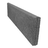 BETONSKI ROBNIK OBLAK GROUP 100X25X5 CM POLKROŽNI CEMENTNO SIV