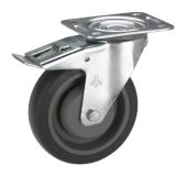 GIBLJIVO KOLO Z ZAVORO DÖRNER + HELMER 100X32MM PLOŠČA 100X85MM