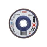 RAVNI BRUSNI LAMELNI DISK BOSCH 115X22.23MM G60 X-LOCK X571 ZA KOVINO
