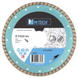 DIAMANTNA REZALNA PLOŠČA MTECH 115X22X7 MM GRANIT BETON S.OPEKA CEVI
