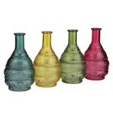 STEKLENA VAZA MICA 12X23 CM, RAZLIČNE BARVE