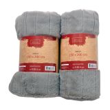 DEKORATIVNA ODEJA BIVA 150X200 CM BRIGITE SIVE BARVE