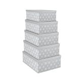 ŠKATLA ZA SHRANJEVANJE BIZZOTTO 15.5X7X5.5 CM SREBRNA