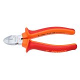 STRANSKE ŠČIPALNE KLEŠČE UNIOR 160 MM SNEMALNE VDE ART. 462/1VDEBI
