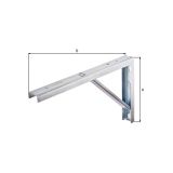 KOVINSKI NOSILEC POLICE ALBERTS 175X300 MM, GALV. U PROFIL