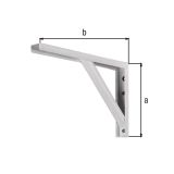 KOVINSKI NOSILEC POLICE ALBERTS 175X400 MM, GALV., BEL U PROFIL