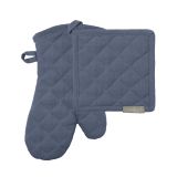 PRIJEMALKA ATELIER 17X17 CM IN ROKAVICA 18X30 CM MODRA