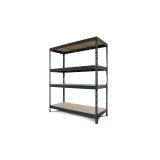 REGAL AR SHELVING 180X180X60CM 4P/400KG ANTRACIT SIV