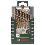 GRT. SVEDROV ZA KOVINO BOSCH 19-DELNI KOMPLET SVEDROV 1-10 MM HSS-TIN