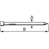 ŽIČNIK JEKLENI 1.4X25 DIN 1152 Z OZKO GLAVO V ZAVOJU JE 90 GRAMOV