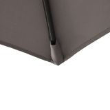 SENČNIK STRAN. POLAR II D290 SIV 160G, 6 KOTNI