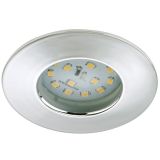 VGRADNA STROPNA SVETILKA PRISMA 1X5W LED, FI=75 MM KROM, OKR., IP44