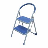 KOVINSKA PROSTOSTOJEČA LESTEV MQ 2 STOPNIČNA, MODRA/SIVA PVC OBLOGA