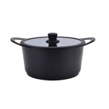 LONEC / KOZICA ENAMELIE KOZICA 2.6 L 20CM METISS VISOKA S STEKL. POKROVOM