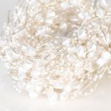 LUČKE MQ 200 MINI LED S PERLAMI OKROGLE TOPLO BELE 10 VEJ