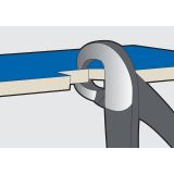 KLEŠČE ZA KERAMIKO UNIOR 200 MM KOTNE Z VZMETJO ART. 528B/4