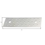 VEZNI ELEMENT ALBERTS 200X60X2 MM PLOŠČATI PAK. 12 KOS