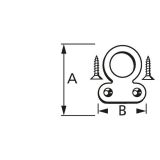 OBEŠALO ZA OGLEDALO 22X18 V ZAVITKU JE 2 KOS