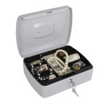 ROČNA KASETA ZA DENAR MQ 250X190X90 MM SIVA