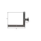 DOLGA SPONA ALBERTS 250X300 MM KOTNA ZA POLKNA