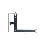 DOLGA SPONA ALBERTS 250X300 MM KOTNA ZA POLKNA