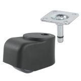 POHIŠTVENO KOLO DÖRNER + HELMER 25MM PLOŠČA 38X38MM MEHKA TLA