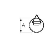 OBEŠALO 25 MM PVC BELO V ZAVITKU JE 2 KOS