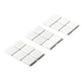 DRSNIK HETTICH DIY,SAMOLEPLJIV 25X25X4,5 MM, BEL, V ZAVOJU JE 18 KOS