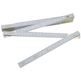 LESENI METER Z VZMETJO UNIOR 2M RUMENA/BELA BARVA