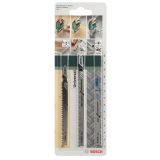 LIST VBODNE ŽAGE BOSCH 3-DELNI KOMPLET LISTOV ZA VBODNO ŽAGO T-STEBLO