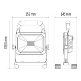 LED ZUNANJI REFLEKTOR EMOS 30W AKU SMD