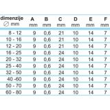 OBJEMKA FE-GO 32-50/9 MM KALE W2 50 KOS