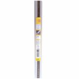 STOPNIŠČNI ALU PROFIL MQ 38X18MM 2.7M SREBRN Z GUMO