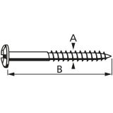 VIJAK CILINDRIČNA GLAVA 3.5X30 ČRN V ZAVITKU JE 4 KOS