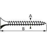 VIJAK ZA MAVČNE PLOŠČE 3.9X45 ČRN PH2 V ZAVITKU JE 400 KOS