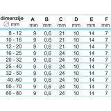 OBJEMKA FE-GO 40-60/9 MM KALE W2 50 KOS