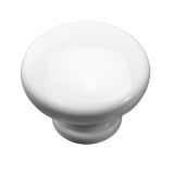 POHIŠTVEN GUMB HETTICH DIY, FI 40 MM, PVC, BEL, V ZAVOJU JE 6 KOS