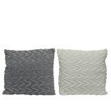 OKRASNI VZGLAVNIK 43X43 CM, SIVA, SORT