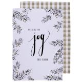 KUHINJSKA KRPA SIRETESSILE 45X65 CM 2/1 ČRNA/RDEČA/BELA