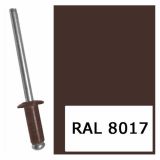 SLEPA KOVICA DIN7337 4.8X10 AL/RJAVA RAL 8017