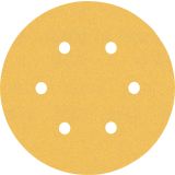 5-DELNI KOMPLET BRUSNIH PAPIRJEV S 6 LUKNJAMI EXPERT C470 ZA EKSCENTRIČNE BRUSILNIKE, 150 MM, G 120