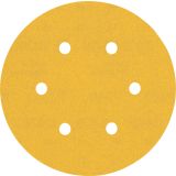 5-DELNI KOMPLET BRUSNIH PAPIRJEV S 6 LUKNJAMI EXPERT C470 ZA EKSCENTRIČNE BRUSILNIKE, 150 MM, G 240